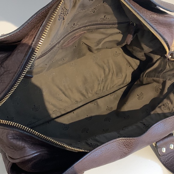 VGUC Mulberry Mabel Chocolate Brown Soft Napa Leather and Suede Shoulder Handbag - Picture 14 of 16